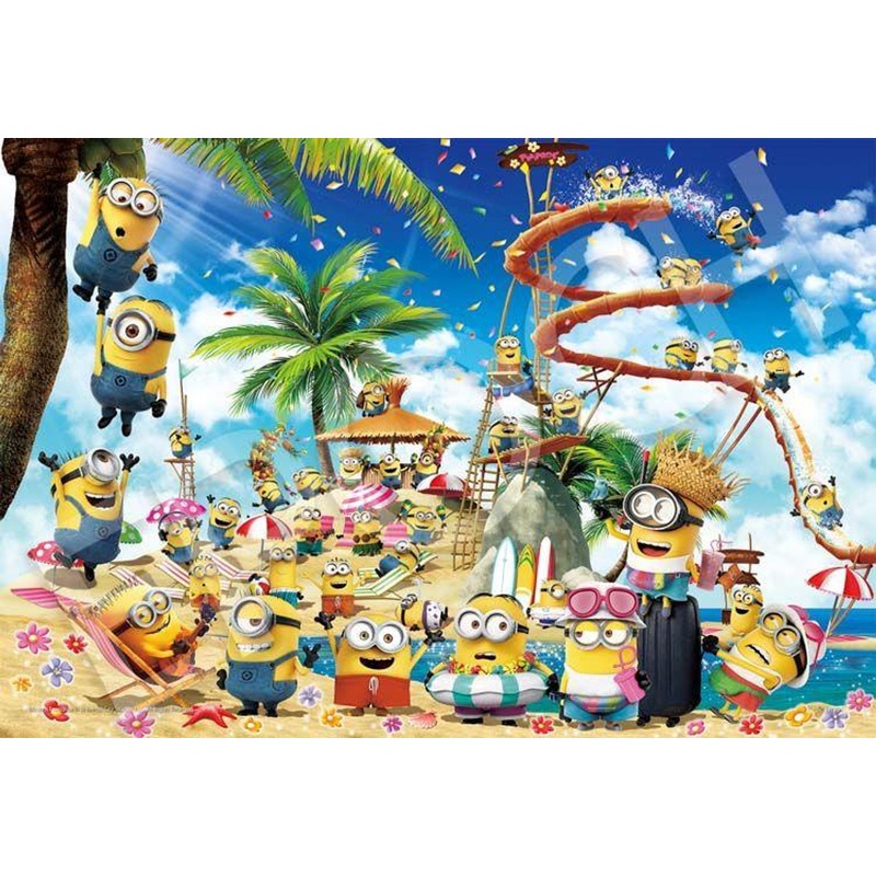 Epoch 28-709s Jigsaw Puzzle Hologram Beach Party Minions!  (300 Pieces)