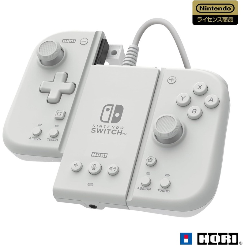 Hori Nintendo Officially Licensed Split Pad Compact Attachment Set for Nintendo Switch (Milky White)