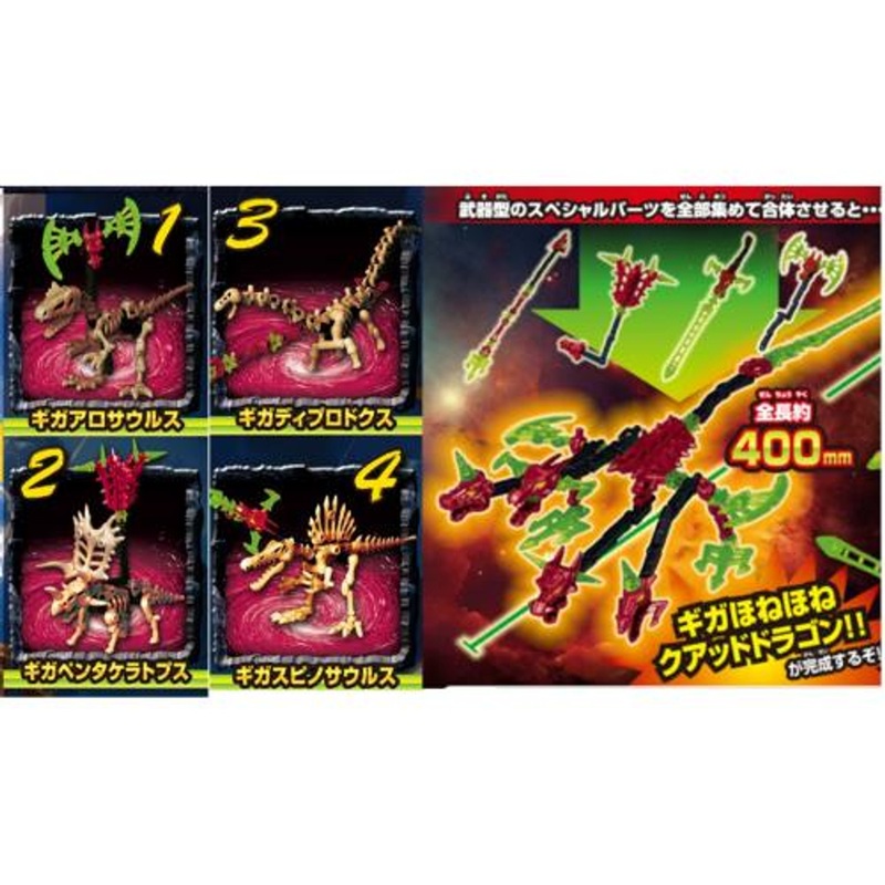 Kabaya Giga Bone Bonesaurus 2025 Plastic Model Collection Chewing Gum (5pcs/BOX)