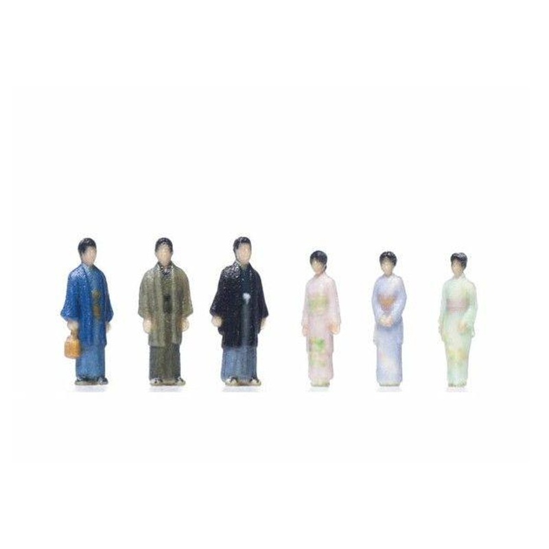 Kato 24-249N Model People ‘People In Kimono 3B’ Visiting Kimono (6 pcs.) (N scale)