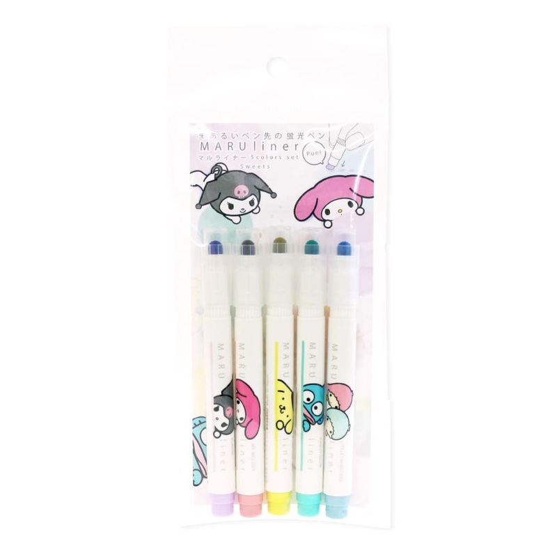 Maruliner Five-Color Set Sanrio Characters / Sweets