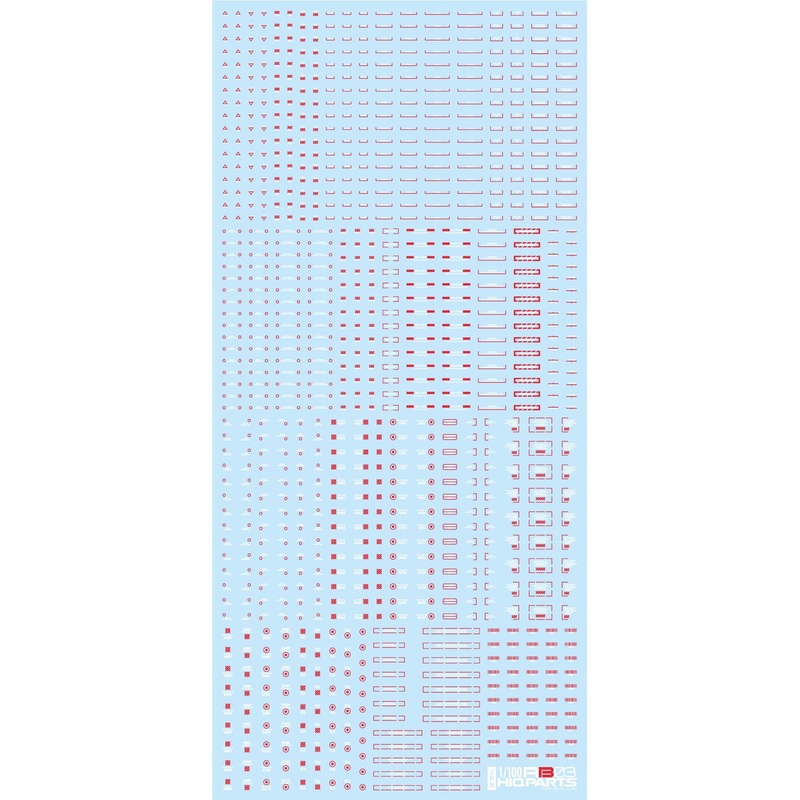 HiQparts 1/100 RB03 Caution Decals White & Red