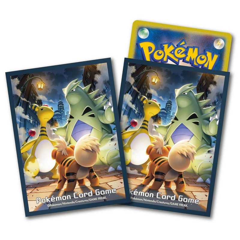 Pokemon Card Game TCG Deck Sleeves Growlithe & Tyranitar & Ampharos