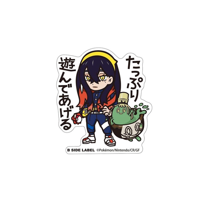 Pokemon Center Original B-Side Label Pokemon Sticker Carmine & Sinistcha