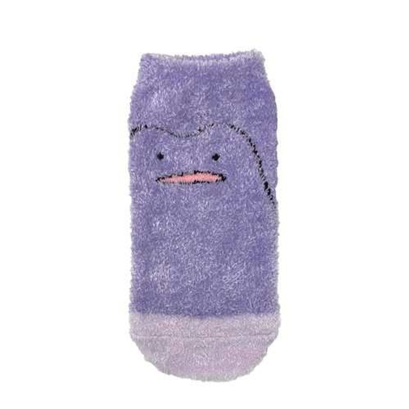 Pokemon Center Original Fluffy Socks Ditto 15-21cm