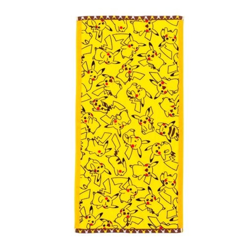 Pokemon Center Original Mini Bath Towel Full of Pikachu