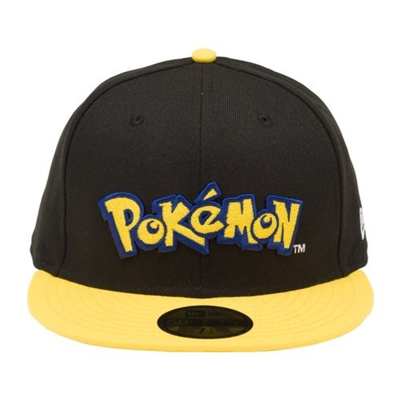Pokemon Center Original NEW ERA 59FIFTY Cap Pokemon Logo Yellow