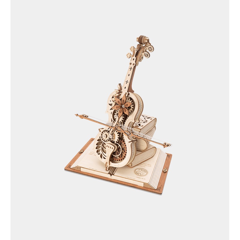ROBOTIME DIY Miniature Kit Magic Cello (199  Pieces)