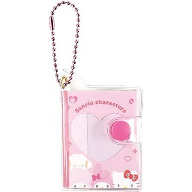 T’s Factory Sanrio Mini Notebook Keychain with Photo Window – Pink