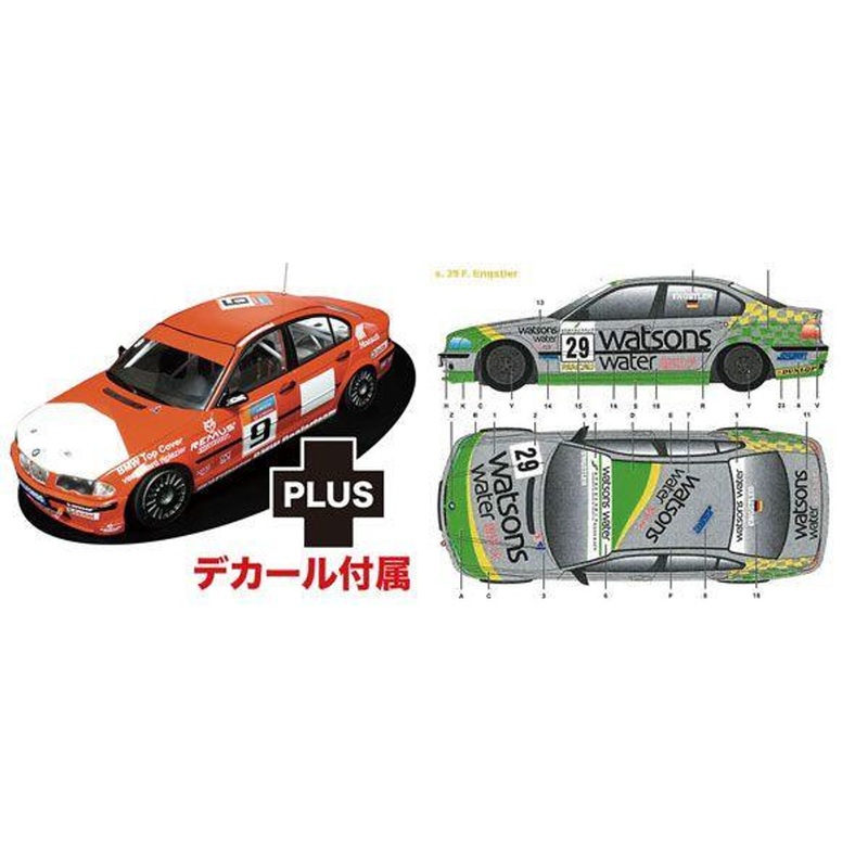 Platz 1/24 BMW320i E46 2001DTCC Winner 2002 Macau Guia Race Team Schubert #29 w/Decals Plastic Model