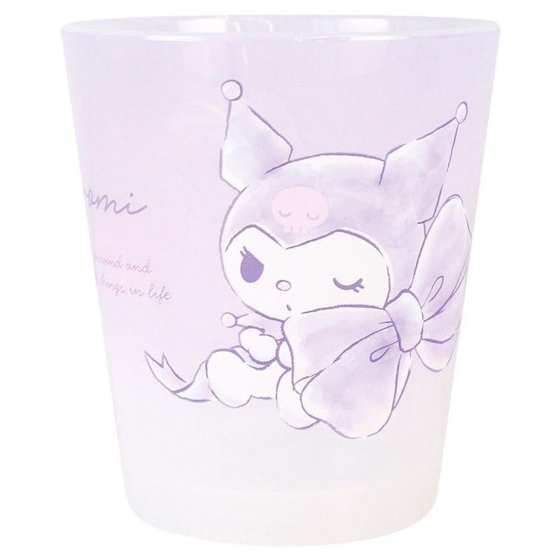 T’s Factory Sanrio Dot Tumbler Watercolor Big Ribbon Kuromi