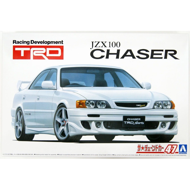 Aoshima The Tuned Car 1/24 Toyota TRD JZX100 Chaser ’98 Plastic Model
