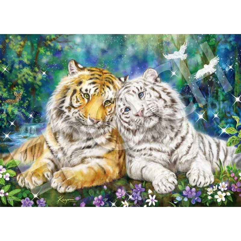 Epoch 06-127s Jigsaw Puzzle Morning Tigers’ Sanctuary (500 Pieces)