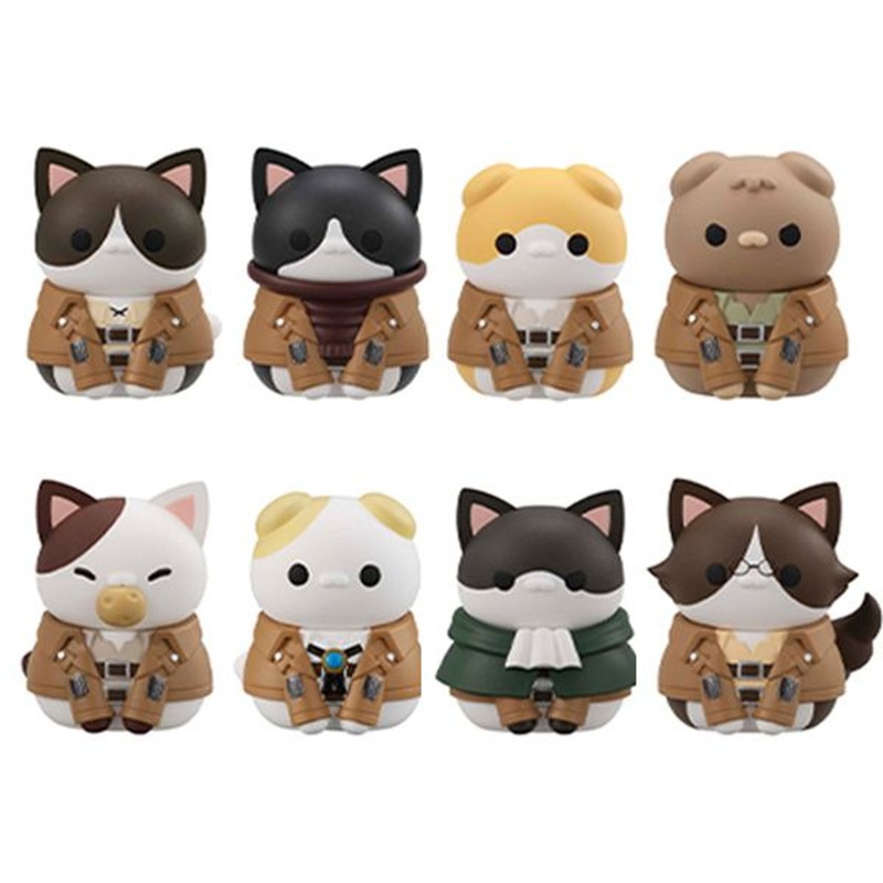 Megahouse Mega Cat Project Attack on Cat! Survey Corps Assemble! 8pcs Complete Box (Attack on Titan)
