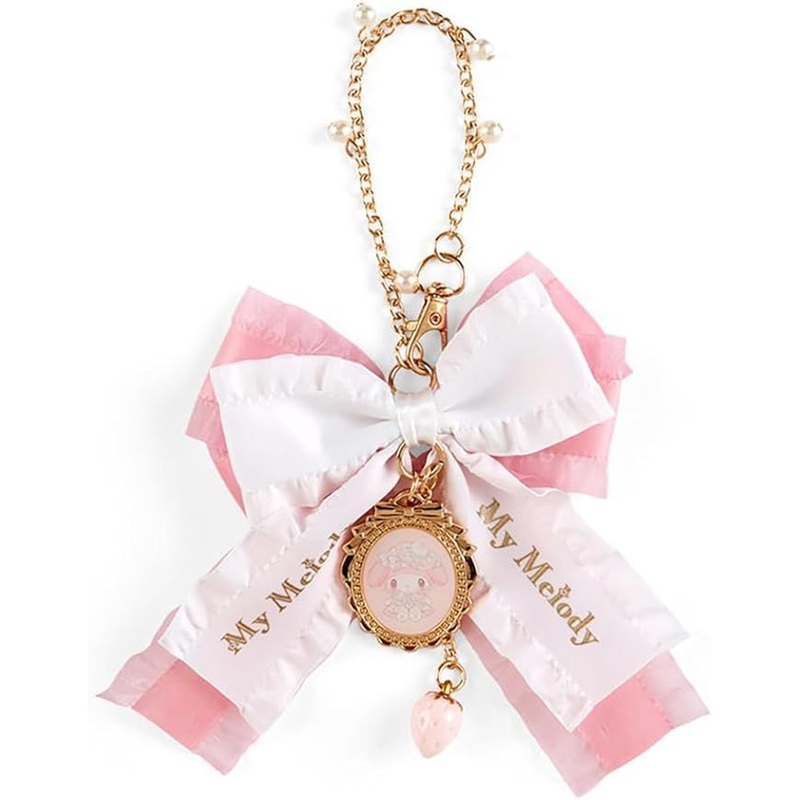 Sanrio Keychain My Melody (White Strawberry Tea Time)