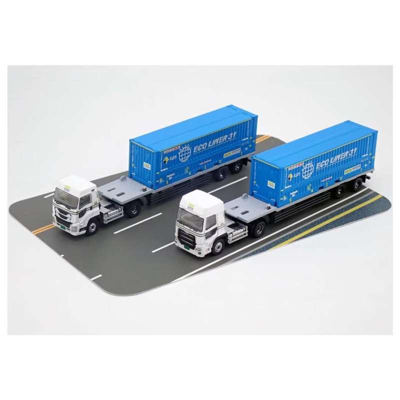 Tomytec The Trailer Collection NX Nippon Express 31ft Container Trailer 2 Cars Set A (N scale)