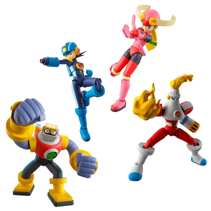 Bandai Candy SMP Kit Makes Pose: Mega Man EXE Vol.01 4pcs Complete Box