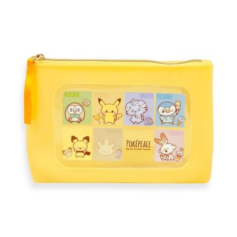 Pokemon Center Original Silicone Window Pouch PokePeace Yellow