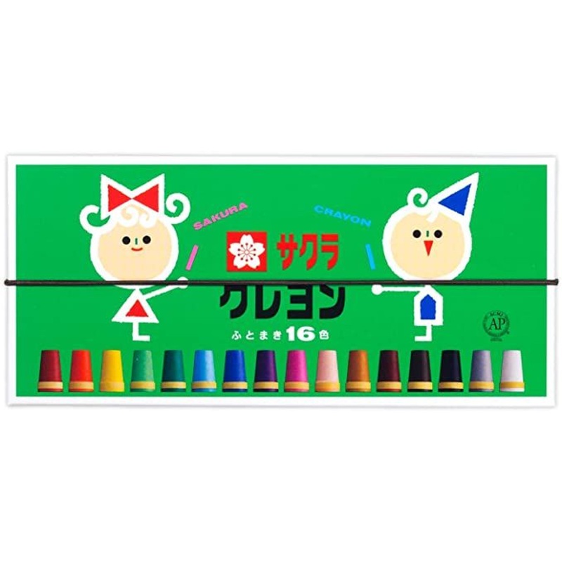SakuraCraypas Crayon Thick Roll 16 Color Set
