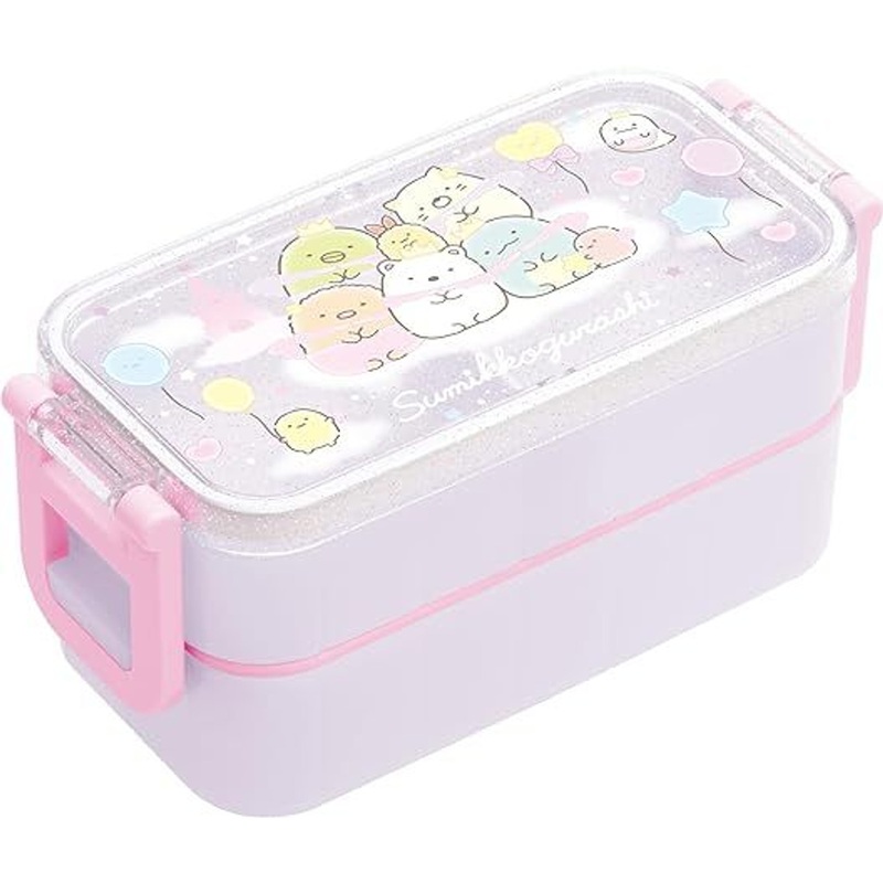 San-x Sumikko Gurashi Two-tiered Lunch Box with Side Lock (Star Festival)
