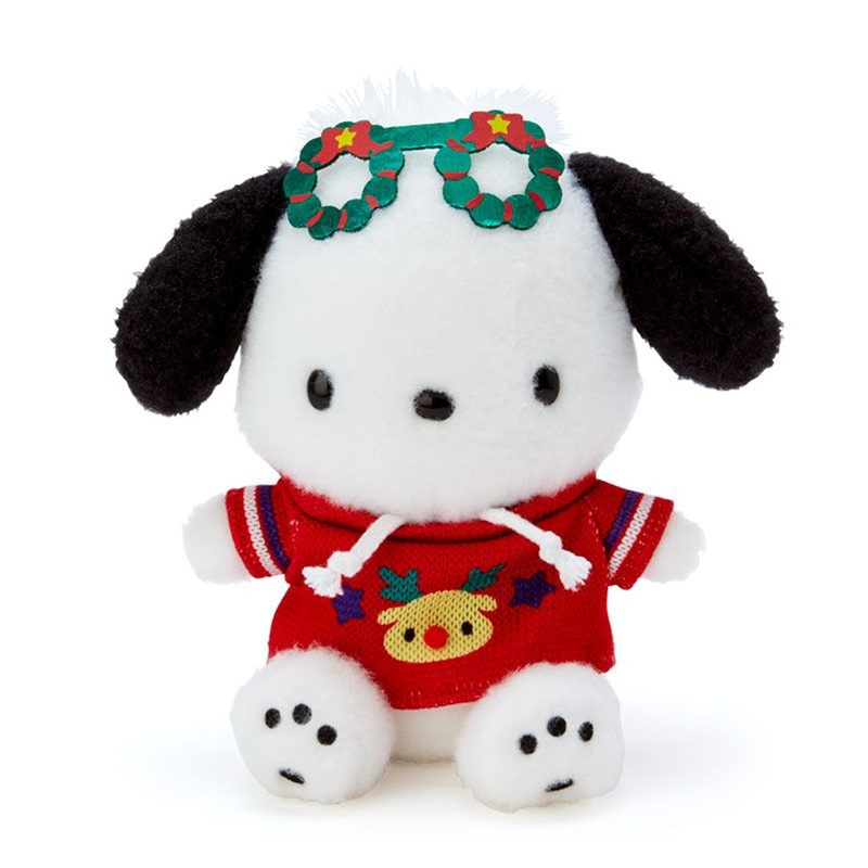Sanrio Pochacco Plush (Christmas Sweater)