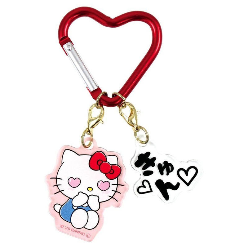 T’s Factory Sanrio Onomatopoeia 2 Charm Key Holder Hello Kitty