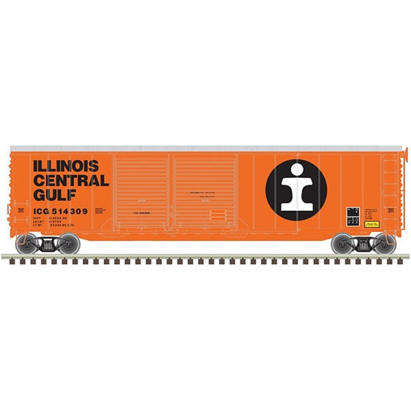 50′ Double Door Boxcar Illinois Central Gulf 514430