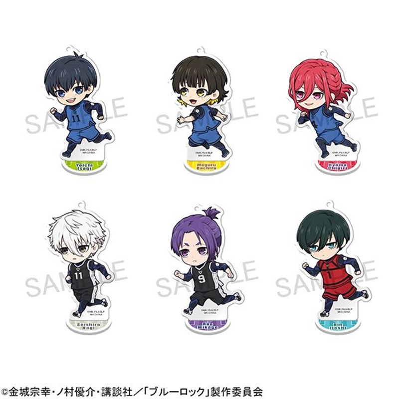 Megahouse Blue Lock Tokotoko Acrylic Stand 6pcs Complete Box