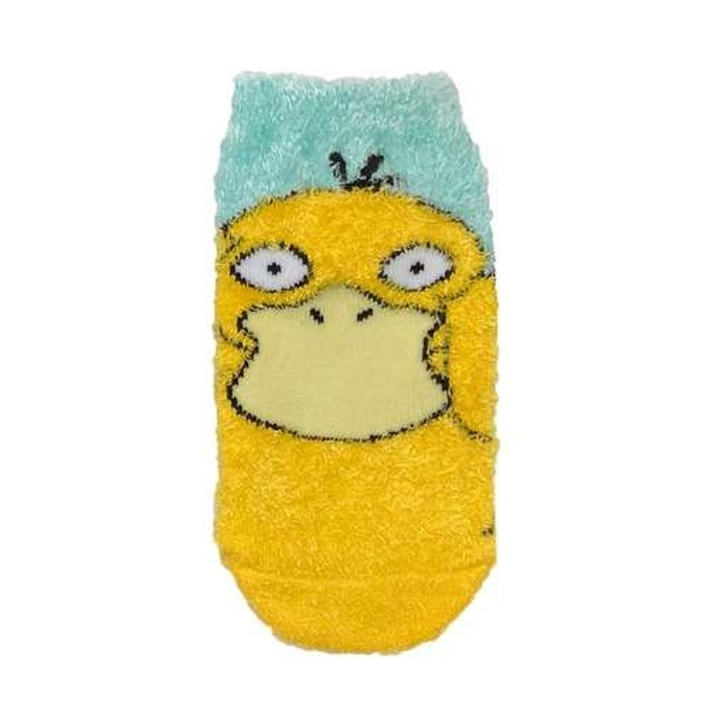 Pokemon Center Original Fluffy Socks Kids  Psyduck 13-18cm