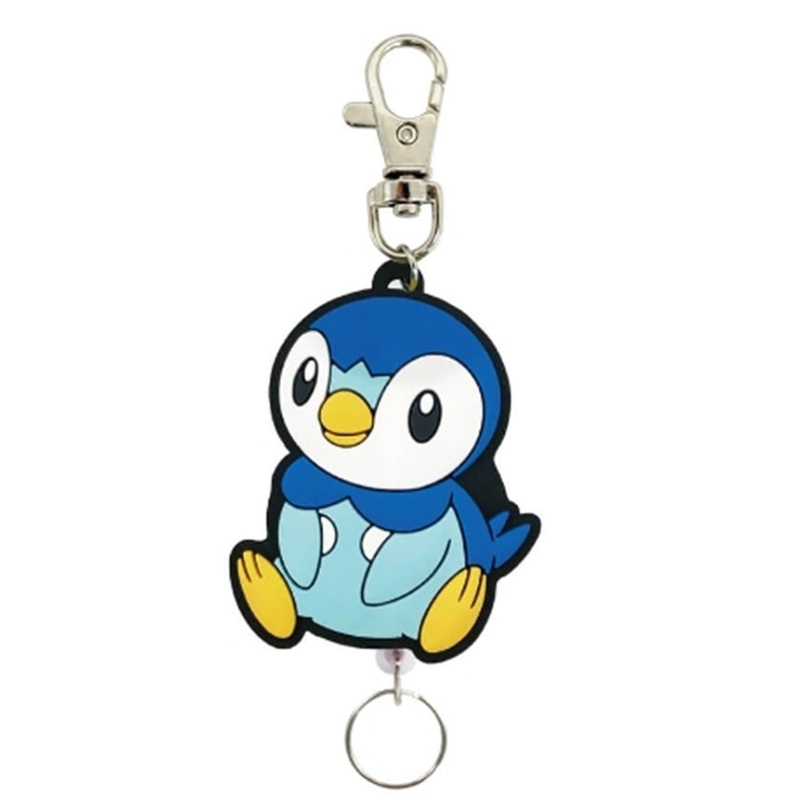 Pokemon Center Rubber Reel Keychain Piplup