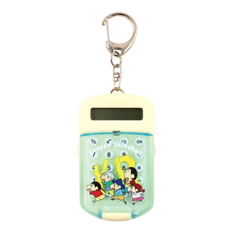 T’s Factory Crayon Shin-chan Mini Clear Cover Calculator Keychain Kasukabe Defense Corps