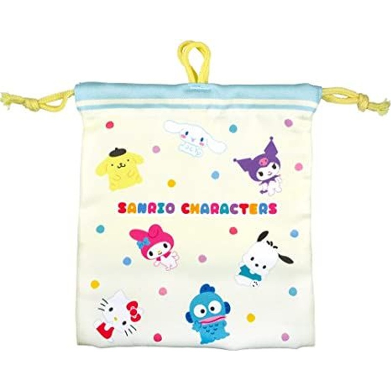 T’s Factory Sanrio Drawstring Bag with Inner Pocket Mix