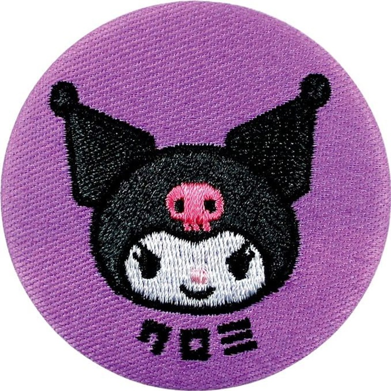 T’s Factory Sanrio Embroidery Button Badge Kuromi