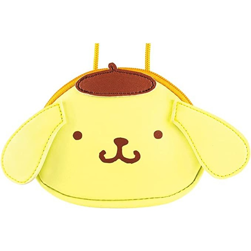 T’s Factory Sanrio Pom Pom Purin Face Pouch With Neck Strap