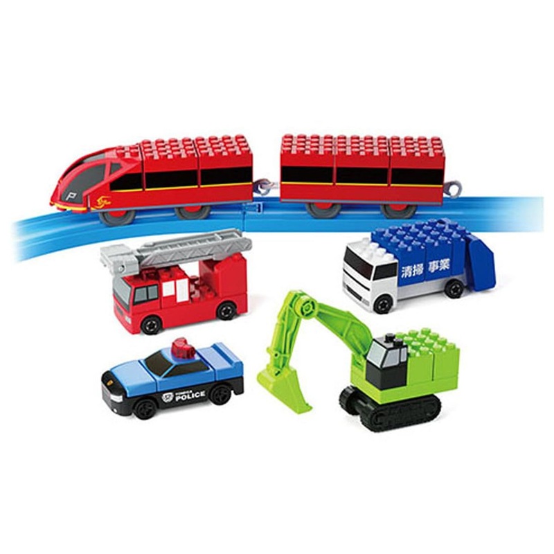 Takara Tomy Tomica Plarail Blocks For Beginners