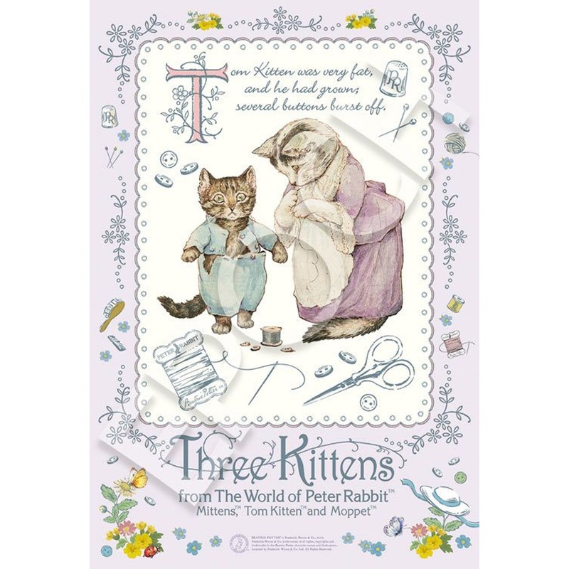 Epoch 26-816s Jigsaw Puzzle Peter Rabbit Three Kittens The Tale of Tom Kitten Tabitha Twitchit (300 Pieces)