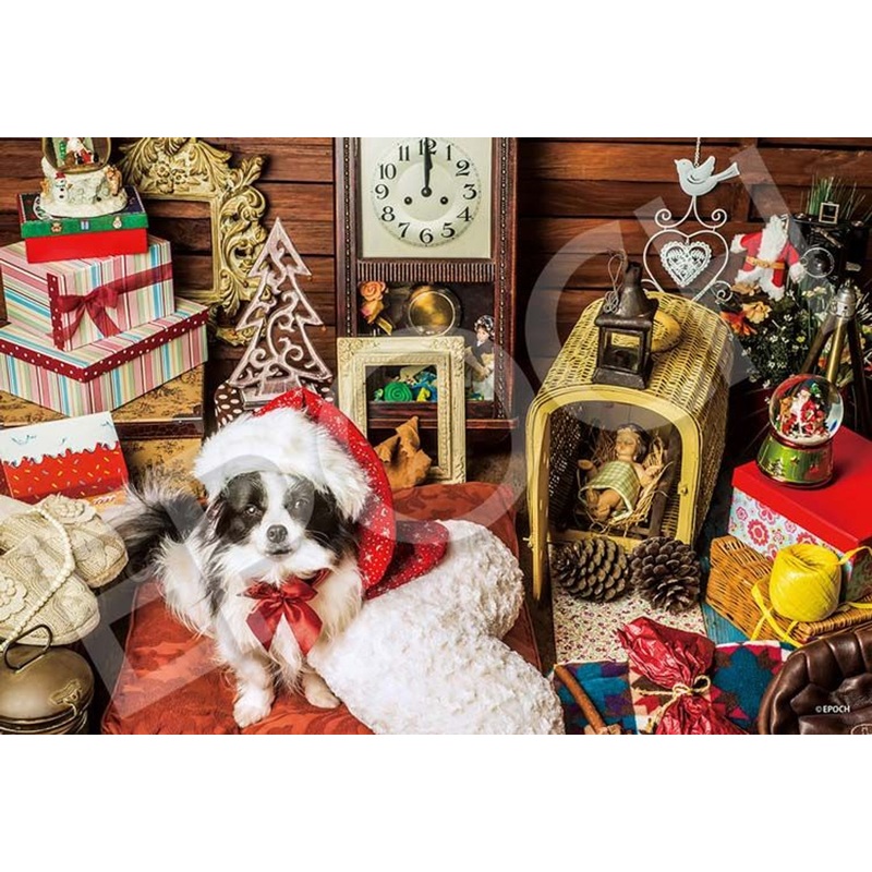 Epoch 79-545s Jigsaw Puzzle Cute Puppy ‘I’m the Santa!’ (300 Pieces)