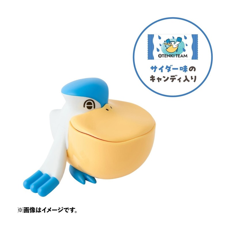 Pokemon Center Original Pelipper Candy Dish With Candy Otenki Team