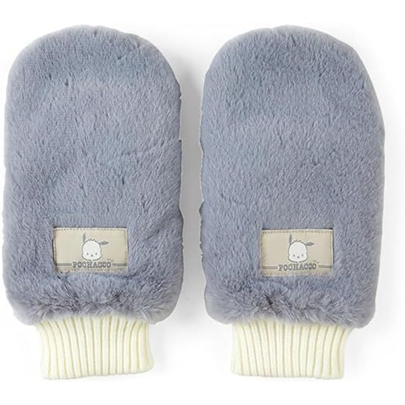 Sanrio 2-Way Faux Fur Mittens – Pochacco