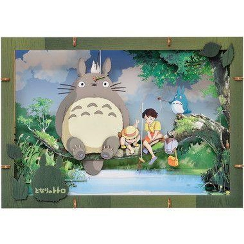 Ensky Paper Theater Wood Style Premium PT-WP02X – What will you catch? (Studio Ghibli: My Neighbor Totoro)
