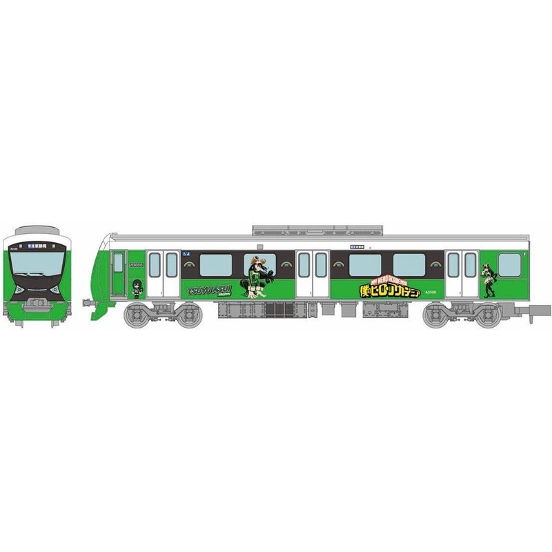 Tomytec My Hero Academia x Shizuoka Railway ‘Tsuyu Asui’ Display Model (N scale)