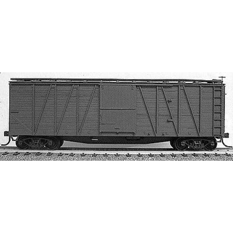 40′ Wood 8-Panel Outside-Braced Boxcar Kit Undecorated