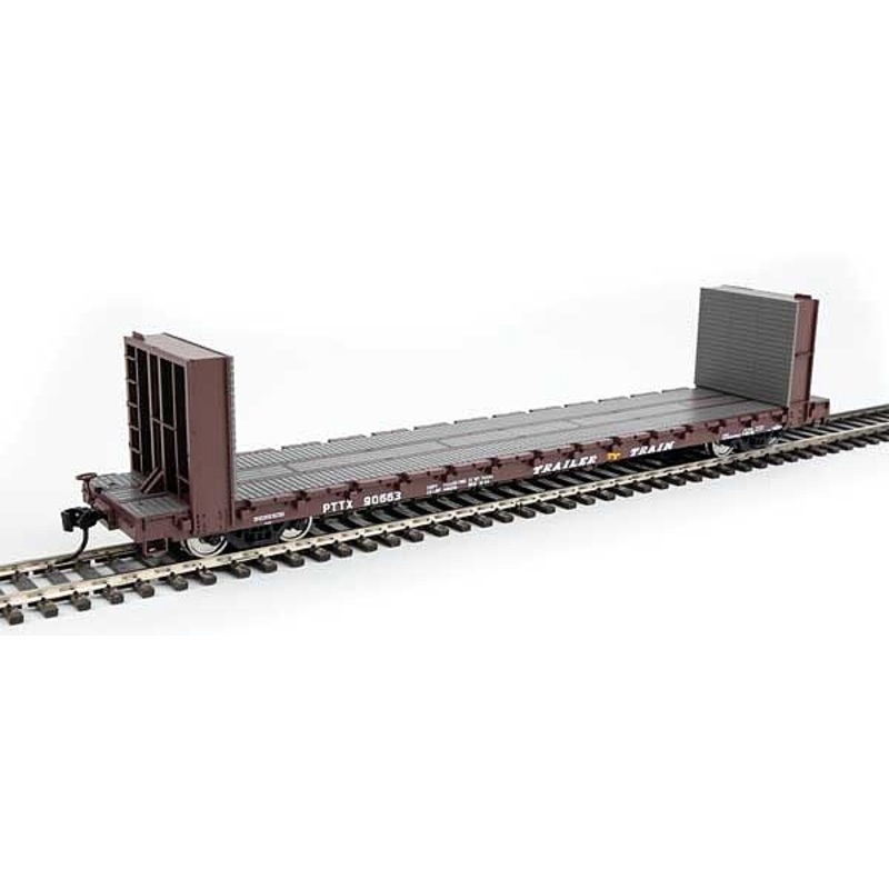 60′ Pullman-Standard Bulkhead Flatcar – Trailer Train #90663