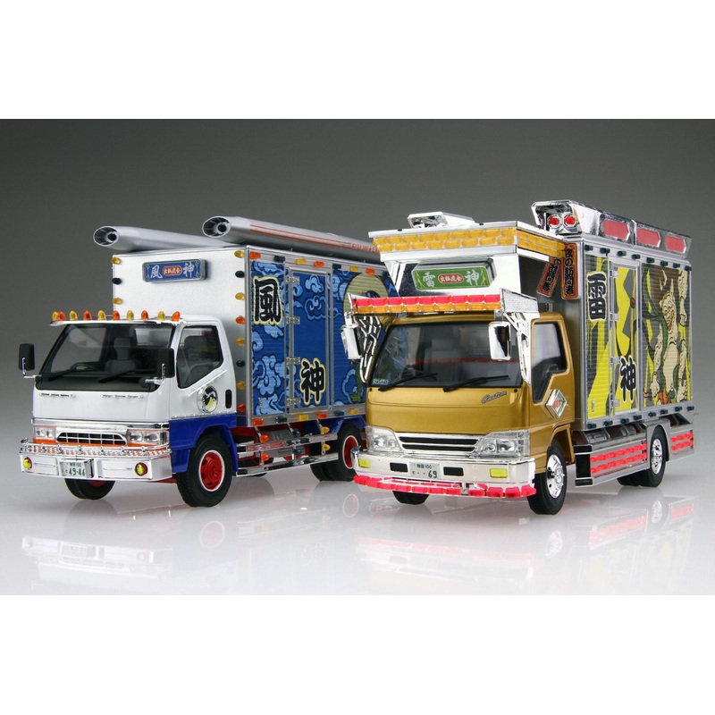 Aoshima Decoration Truck 1/32 Fuujin & Raijin Plastic Model