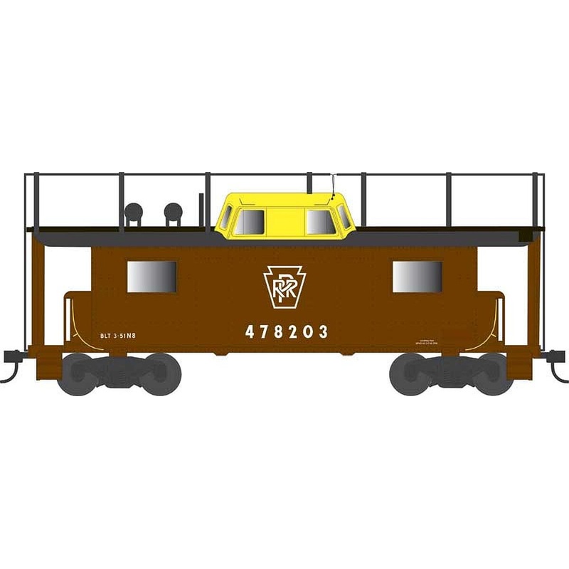 HO N8 Caboose PRR Plain Keystone w/Trainphone #478203 Rpkd 3
