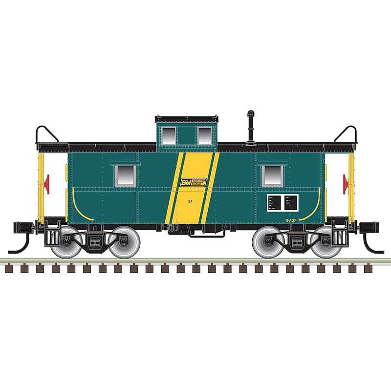 N Cupola Caboose Black River Western 34