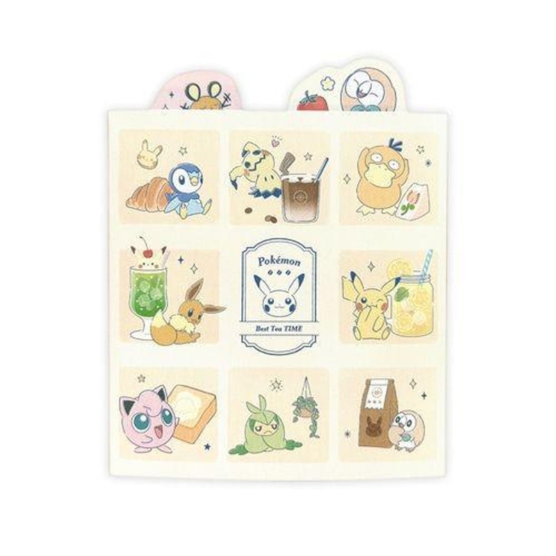 Pokemon Center Original Large Sticky Notes Tea Snacks (Tea Time)