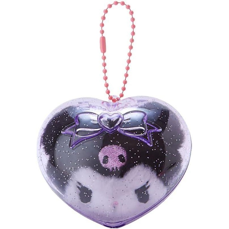 Sanrio Mascot Holder in Case – Kuromi (Clear and Plump 3D)