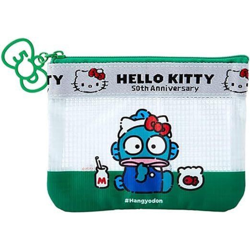 Sanrio Vinyl Flat Pouch Hangyodon (Hello Everyone!)