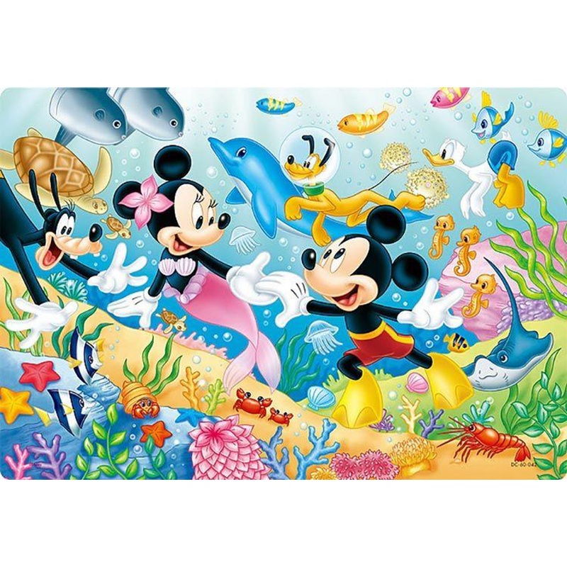 Tenyo DC60-042 Jigsaw Puzzle Disney Swim With Fish! (60 Pieces) Child Puzzle